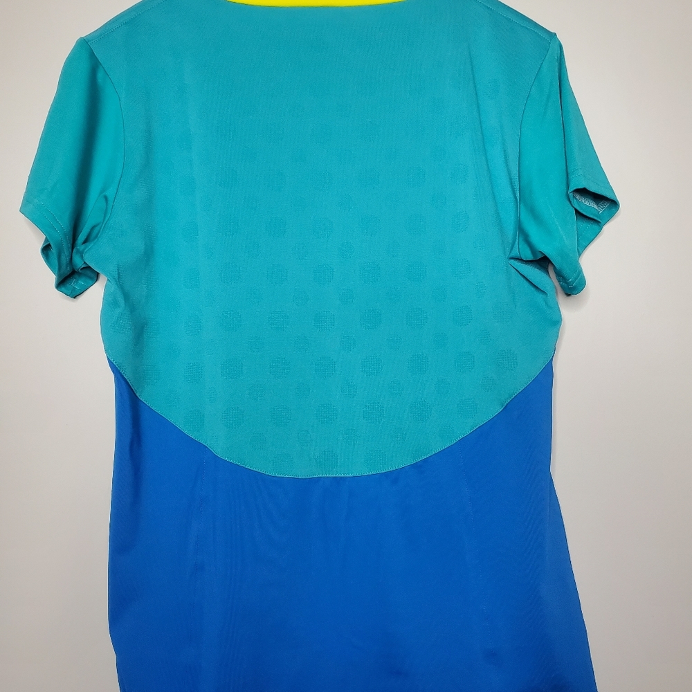 YONEX Juniors Activewear Jersey Blue/Yellow Size XL Tennis/Badminton Shirt - Picture 4 of 6
